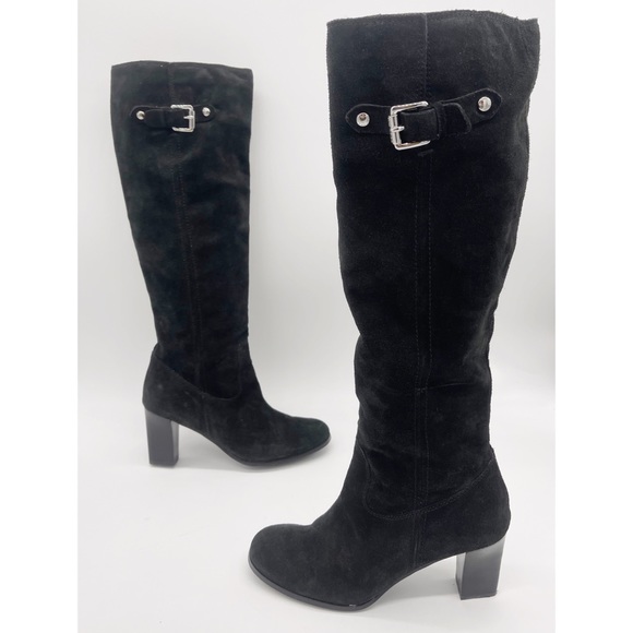 MICHAEL Michael Kors Shoes - MICHAEL MICHAEL KORS BURKE Suede Tall Knee High Heeled Boots